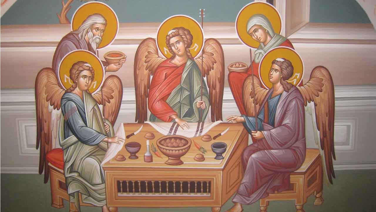 Κυριακή Δ' Νηστειών - Ιωάννου της Κλίμακος - Απόστολος Κυριακής - Η Φιλοξενία του Αβραάμ - Απάρχη - Θεολογία